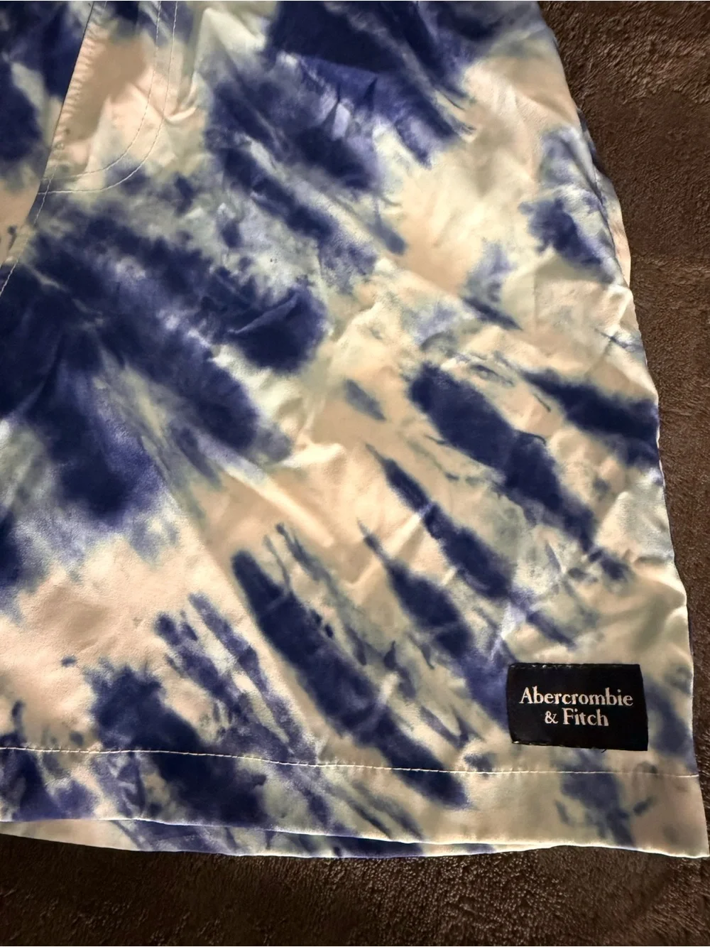 Abercrombie & Fitch Kid’s Blue Tie-Dye Swim Trunks Size 9-10